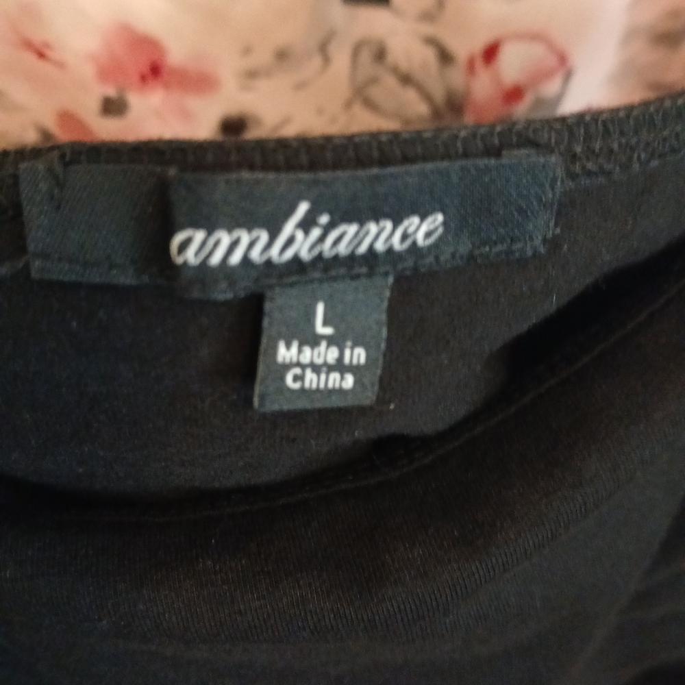 Ambiance Body Con Black Mini Dress Size L - Picture 3 of 4